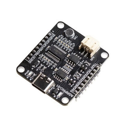 ASR-PRO Development Board Speech Recognition Control Module AI Offline Recognition Module Pin Header Already Soldered 2M
