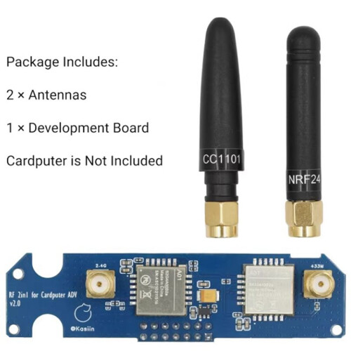 For Dual-Band RF Development Board for M5Stack Cardputer ADV,2.4G NRF24 + 433M CC1101 Module,Communication Module 1