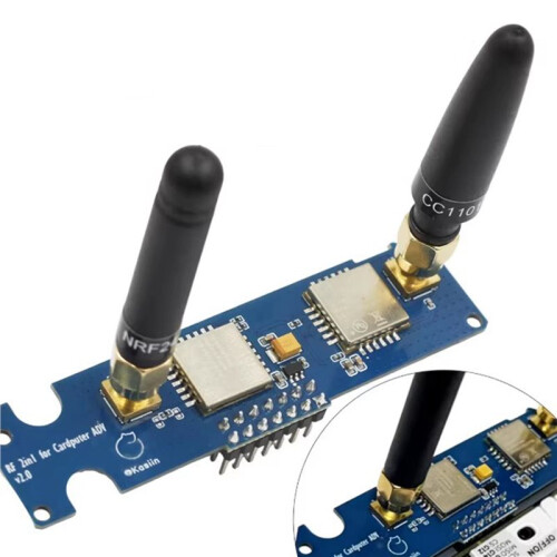 For Dual-Band RF Development Board for M5Stack Cardputer ADV,2.4G NRF24 + 433M CC1101 Module,Communication Module 2