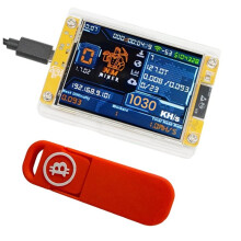 Uppgraderad NMMiner NerdMiner+Stativ 1030KH/S Harshrate Bitcoin Krypto Solo Miner 2,8 Tums  Skärm för Hemmet