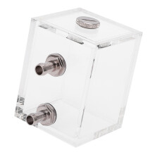 200ml Transparent Acrylic Water Cooling Tank, 60x80x60mm Computer Water Cooled Reservoir