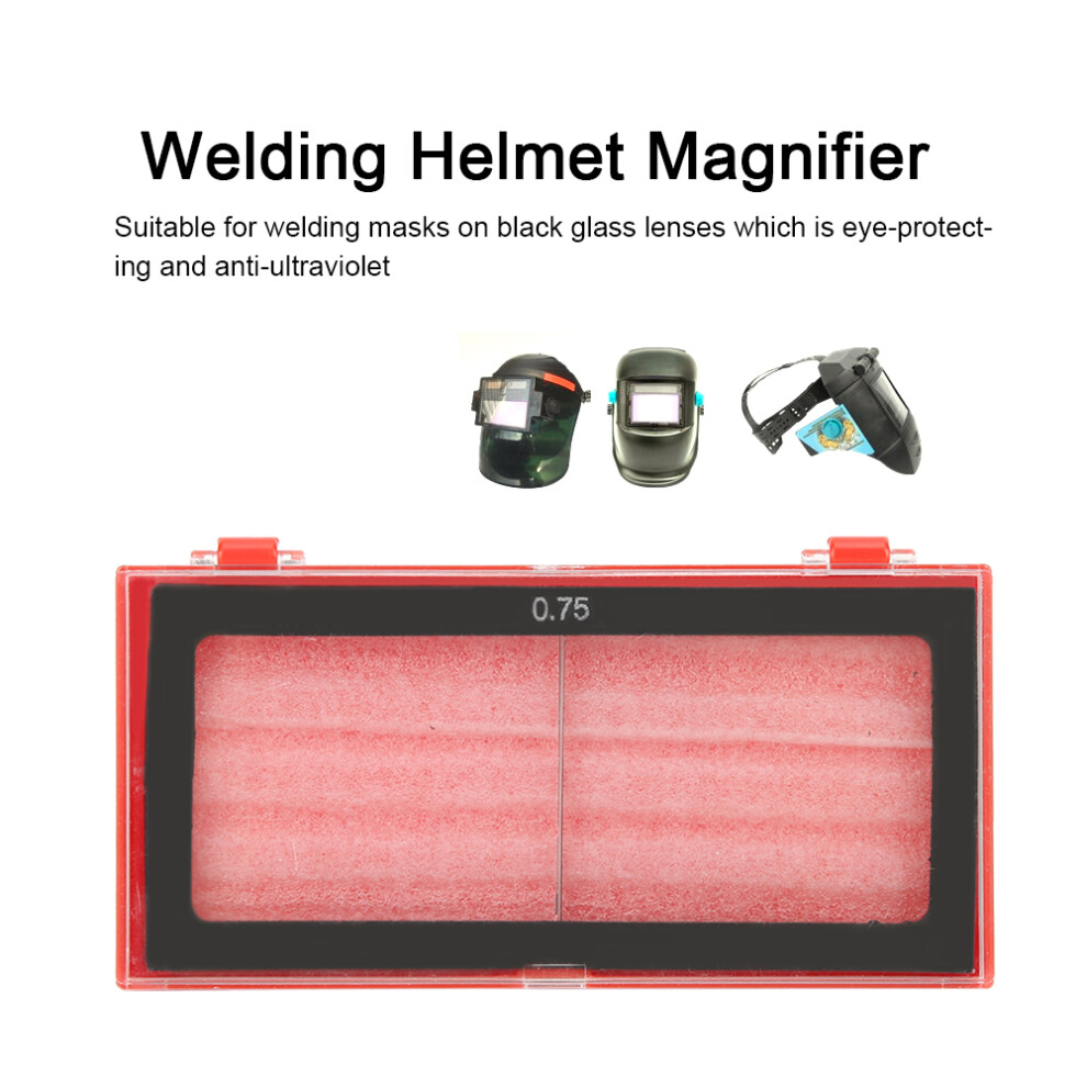 Welding Glass Magnifier Lens 0.75/1.25/1.75/2.25 Diopter, 5X4cm 9331392297824