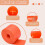 16.4ft Perforated Orange Strips,3 Pcs Cable Holder for Drywall,Electrical Wire Holder,Marking Wire 4