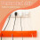 16.4ft Perforated Orange Strips,3 Pcs Cable Holder for Drywall,Electrical Wire Holder,Marking Wire 5