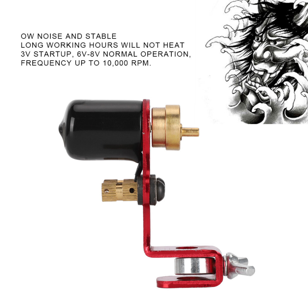 Red Alloy Liner Shader Rotary Tattoo Machine, 10,000Rpm,