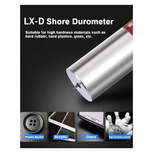 Shore Durometer Shore Hardness Tester for High Hardness Materials Such As PVC/PP/ABS/Acrylic LX-D, Single Needle 1