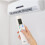 White ABS Air Conditioner Remote Controller for RCS-4MVPS4EX, 10m Range 4