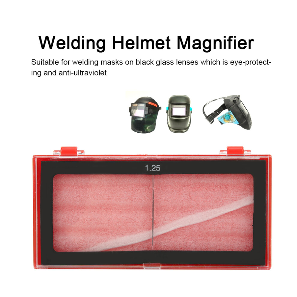 Welder's Glass Magnifier Lens 1.25 Diopter Size