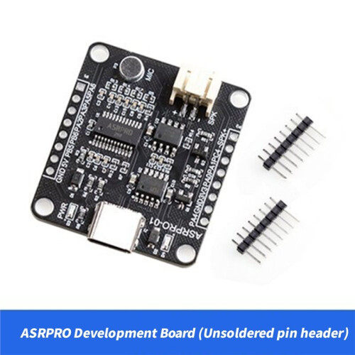 ASR-PRO Development Board Speech Recognition Control Module AI Offline Recognition Module Pin Headers Not Soldered 4M 1
