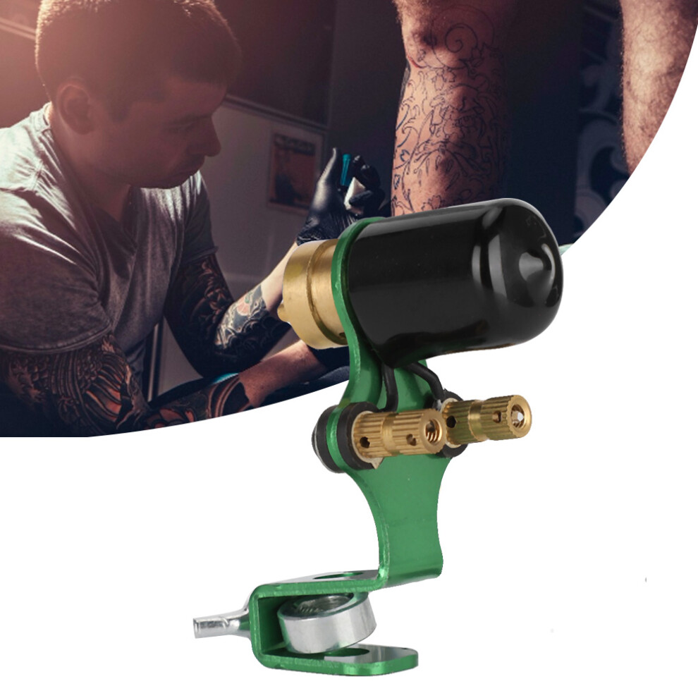 Green Alloy Liner Shader Rotary Tattoo Machine Â Strong Motor, 6-8V