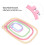 5Pcs Square Embroidery Hoops Set, ABS Plastic Frames, Multiple Sizes 2