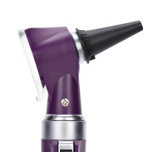 Professional Ear Otoscope Kit with 3x Zoom, Purple, ABS Material