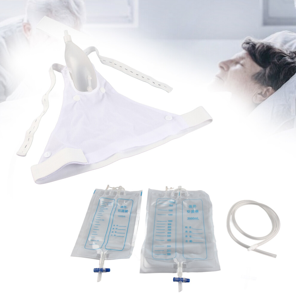 Reusable Silicone Female Urine Collection Bag for Elderly, Bedridden Patients