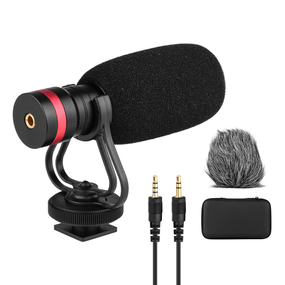 Cardioid Condenser Microphone With Anti-Shock Mount & Windshield For Smartphones & Cameras 3701392302464