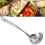 2PCS Stainless Steel Long Handle Spoon Strainer 30.3x8.3cm Silver 5