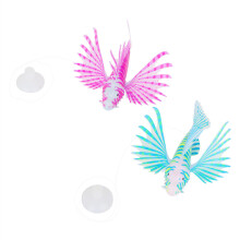2Pcs Fish Tank Lionfish Decor | 11cm Plastic Aquarium Landscape