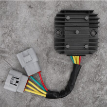 Motorcycle Voltage Regulator Fit for BN251 TNT25, Black Aluminum