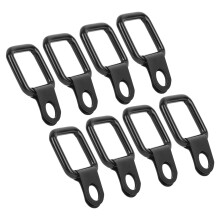 8PCS Aluminum D-Ring Anchors Fit Jeep Wrangler 95-17 Black