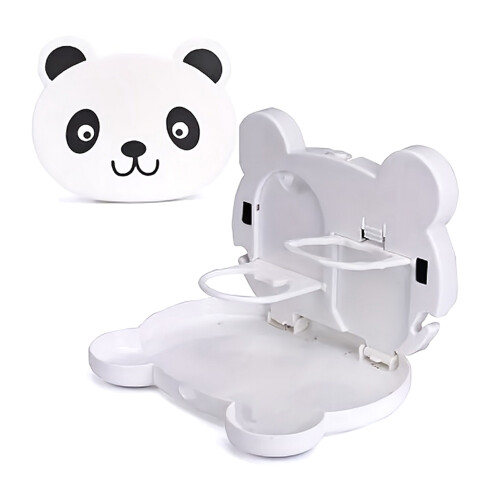 (White) Cute Animal Car Cup Holder - Space Saving Design 1
