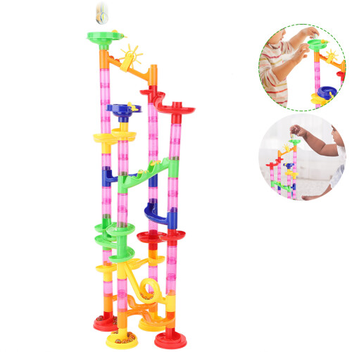 Kinder DIY Marmorrennbahn 80 St.