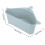 2Pcs Blue Triangular Kitchen Sink Draining Rack Organizer 26x14x9cm 9