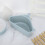 2Pcs Blue Triangular Kitchen Sink Draining Rack Organizer 26x14x9cm 12