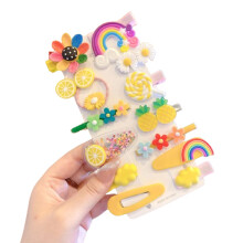 Modische Haaraccessoires für Kleinkinder, Haarspangen aus Kunstharz, angenehm zu tragen für den täglichen Gebrauch, rutschfeste Metall-Haarnadeln,