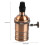 E27 Lamp Base with Switch Vintage Pendant Light Adapter Metal Construction 3