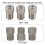 Woodworking 3-Pack 5mm Drill Chuck Adapter Sleeves for Bit Compatibility 8