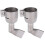 2Pcs Stainless Steel Flat Welding Gun Nozzle 120 for Plastic Sheets 12