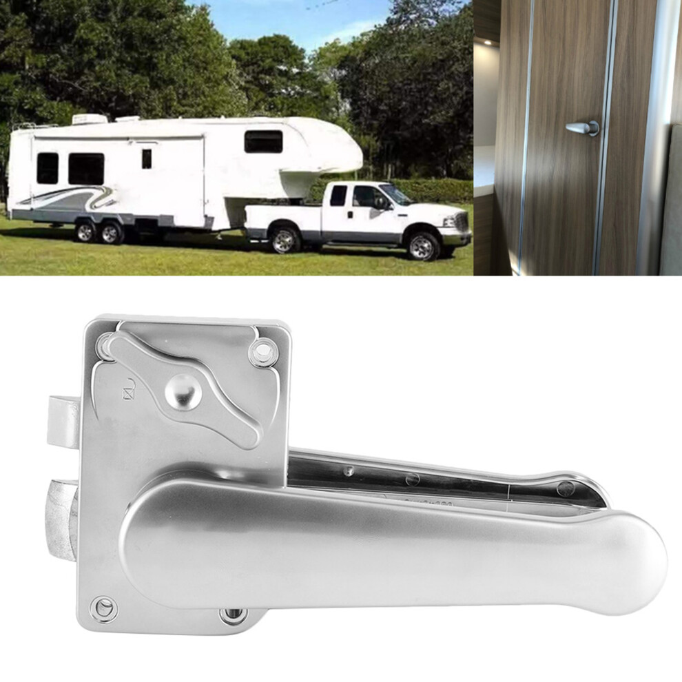 Toilet Door Lever Lock Set Â Polished Chrome, Abs & Zinc Alloy For Camper Rv Yacht 7901392307360