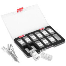 110pcs Steel Spring Bar Kit 1.78mm for Watch Repair Silver