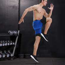 Men's 2-in-1 Running Shorts with Pockets, Towel Loop, Quick Dry, Reflective - S-XXL