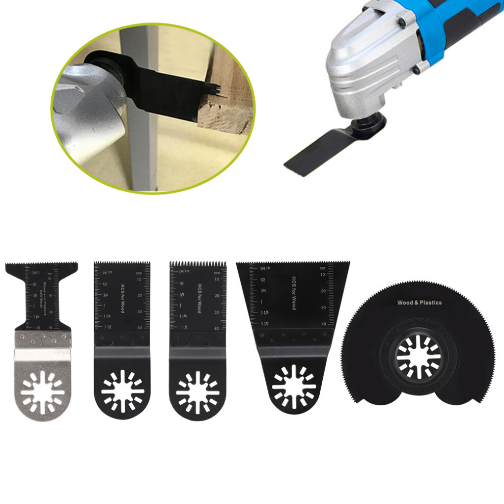 5Pcs High Carbon Steel Oscillating Saw Blades For Wood & Plastic Cutting 3241392601117