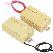 2Pcs Gold Brass Humbucker Pickup Alnico5 Magnet for Electric Guitar