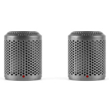 2X Convient pour Sèche-Cheveux HD01 HD03 HD08 Couvercle de Filtre Extérieur Anti-Poussière Accessoires D'Aspirateur Gris Clair