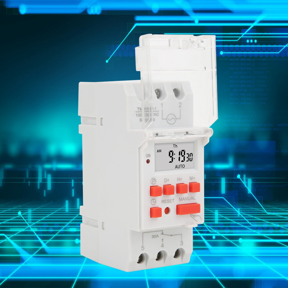 Tm919b-1 100-130V Ac 30A Lcd Weekly Timer Switch Programmable 7891392601981
