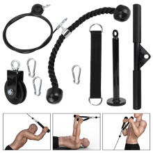 DIY Home Fitness Pulley System 9 Pcs