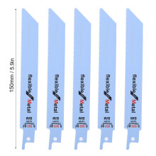 5Pcs Metal Reciprocating Saw Blades Kit, 150mm, Thin Metal Cutting