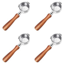 4pcs 51mm Bottomless Portafilter for Coffee Machines EC680/EC685, with Filter Basket, Coffee Accessories
