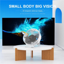 3X 3D Fan Hologram Projector Desktop LED Sign Holographic Lamp Player Remote Display Support Images and Video