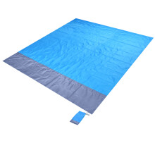 Wasserdichte Outdoor-Picknickdecke 200x210cm Tragbarer Sonnenschirm Grau