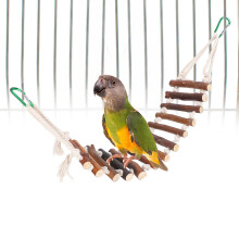 Parrots Wood Suspension Bridge 10CM Cotton Rope Bird Ladder Durable 60cm