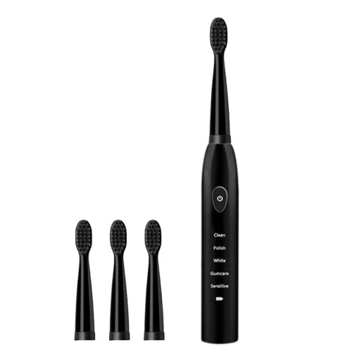 2X Ultrasonic Sonic Electric Toothbrush Charging Tooth Brushes ,Black 1