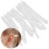 200pcs White PVC Adjustable Elastic Bands for Sewing, Cylindrical 1