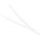 200pcs White PVC Adjustable Elastic Bands for Sewing, Cylindrical 3