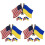 9Pcs Versatile Alloy National Flag Brooch Pins Multi Color Decorative 1
