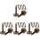 32Pcs Brass Mirror Screws with Decorative Caps for Easy Wall Mounting 1