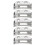 5Pcs Universal E-Shaped Fine Double Row Sewing Machine Feed Teeth 5