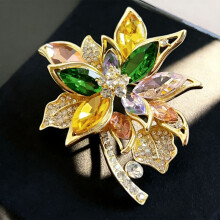 Crystal Rhinestone Brooch for Women\'s Clothing